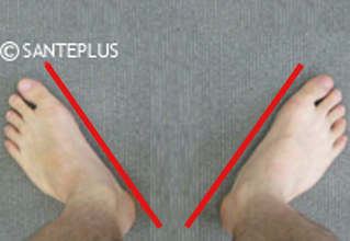 テッポウの基本姿勢 足の基本位置