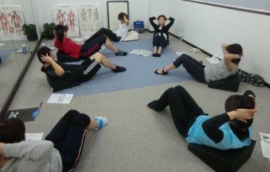 20120225Pilates with Flexcushion at Pilates Studio nano 2